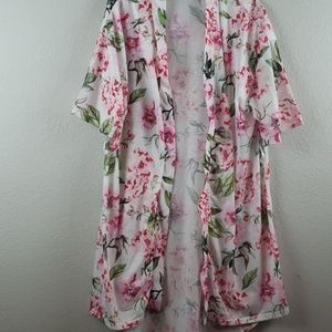 Show Me Your MuMu | Women's Floral Tropical Garden of Blooms Robe Sz OS